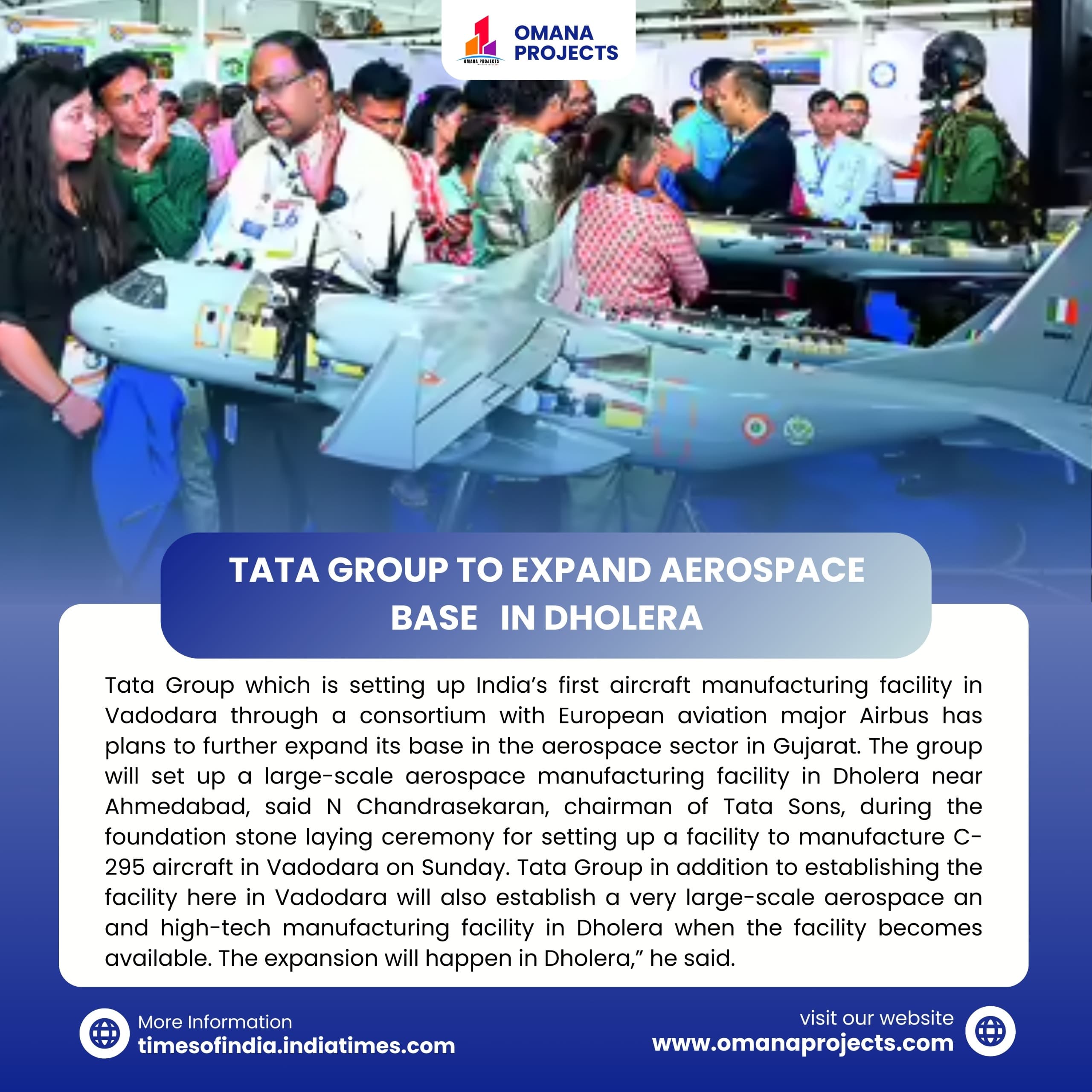 TATA GROUP TO EXPAND AEROSPACE BASE IN DHOLERA
